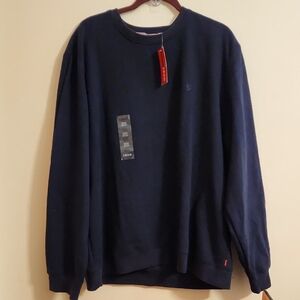 Izod Men's Dark Blue Crewneck Sweater